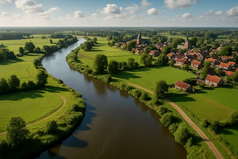 De overijsselse vecht in vogelvlucht