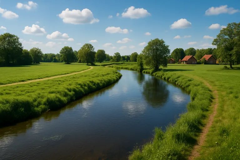 Waar begint de overijsselse vecht en hoe loopt de rivier