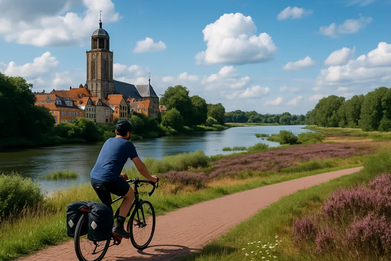 Rondje fietsen door overijssel: langs hanzesteden, heide en waterrijke natuur